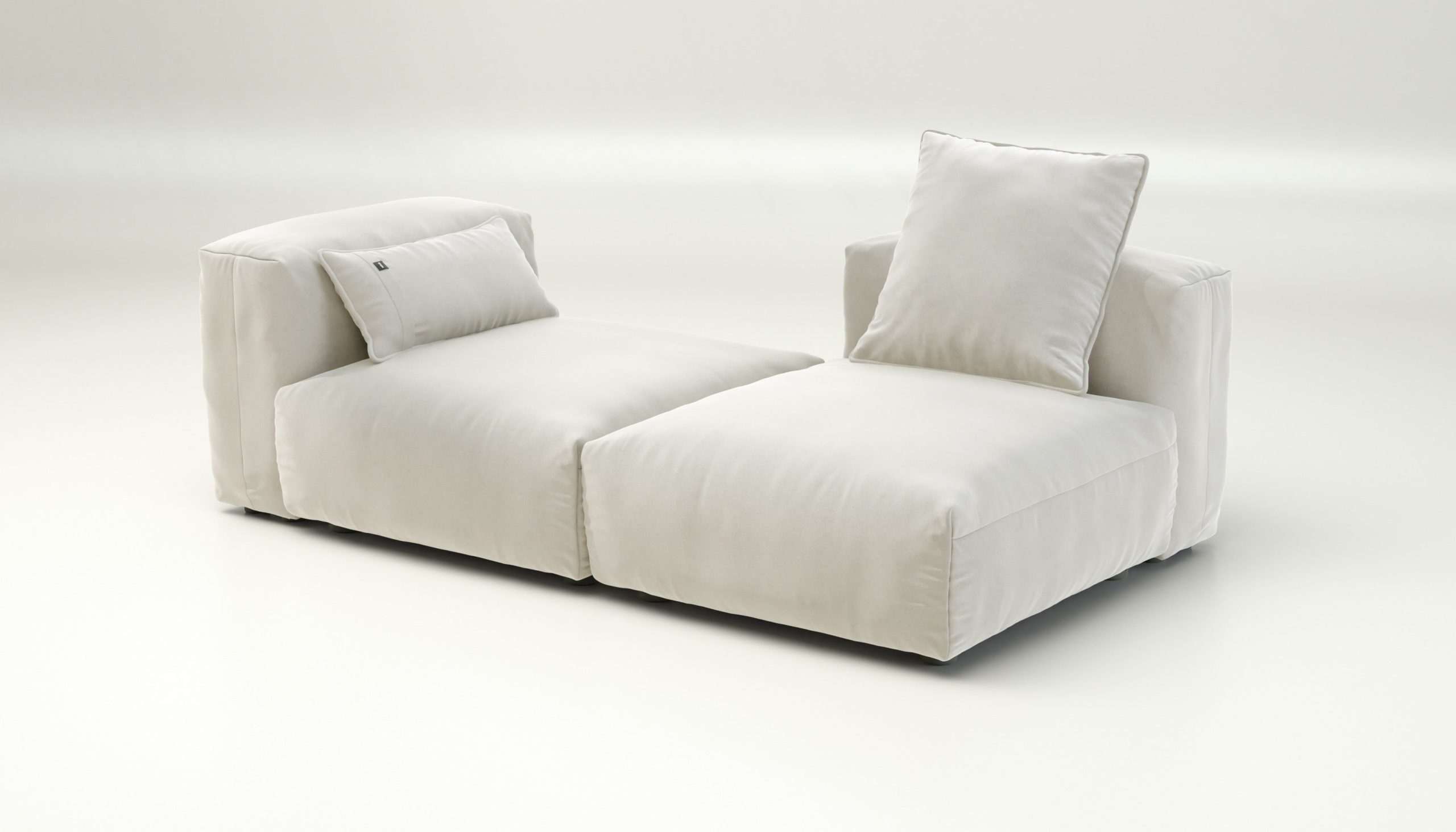 vetsak | Sofa Set 01 Medium - suave - pearl | Modular Sofa | 2.5 Seater