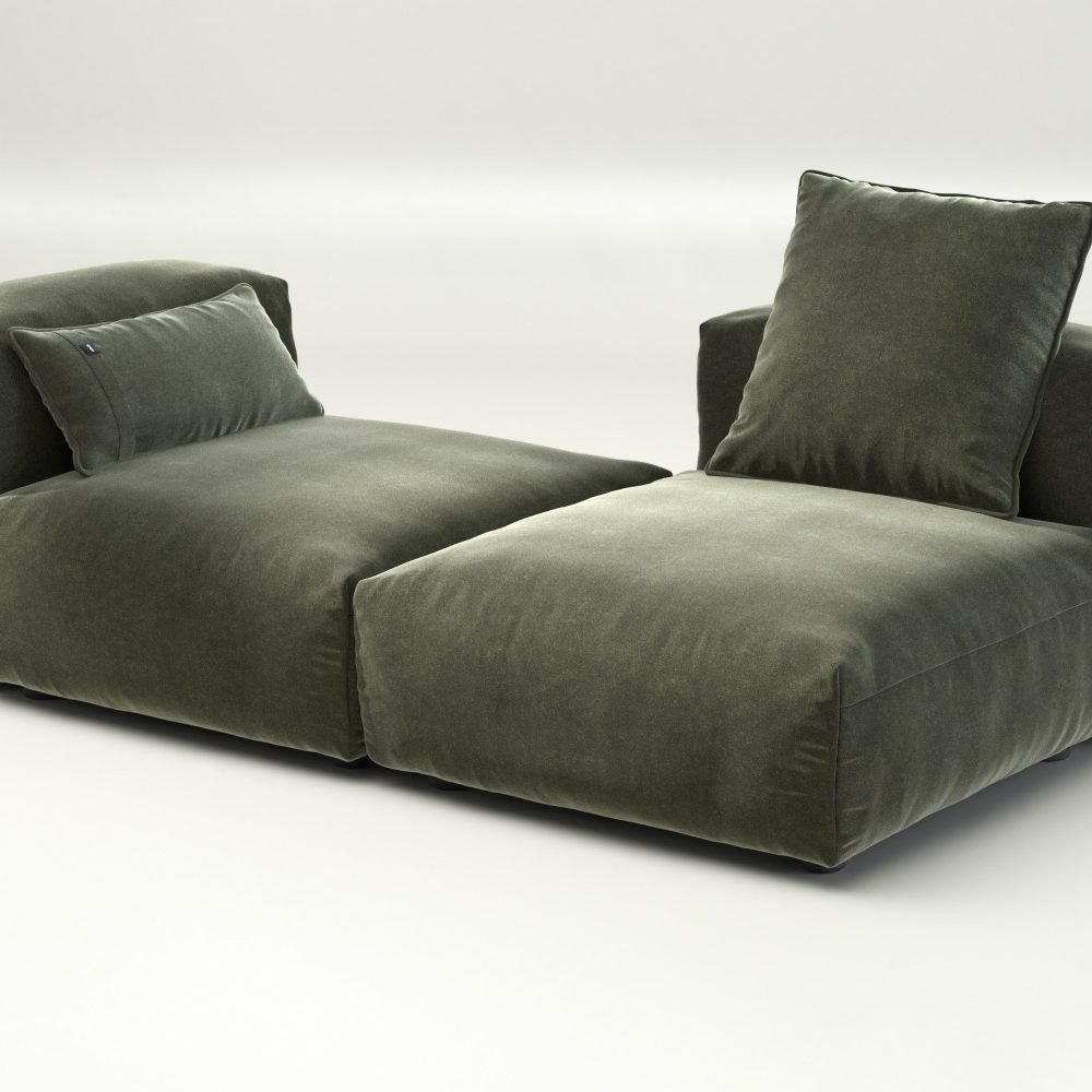 vetsak | Sofa Set 01 Medium - suave - pine | Modular Sofa | 2.5 Seater
