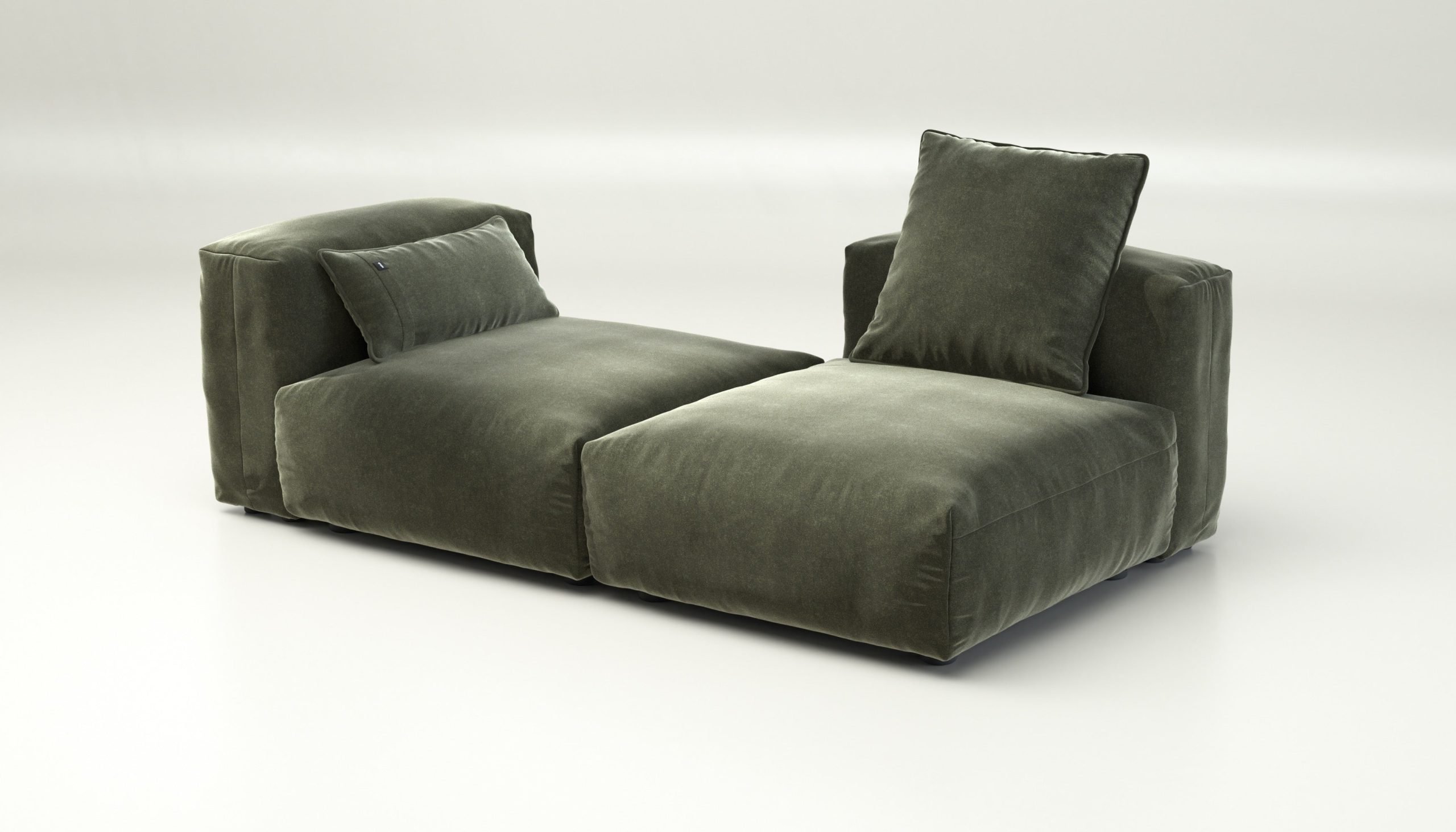 vetsak | Sofa Set 01 Medium - suave - pine | Modular Sofa | 2.5 Seater