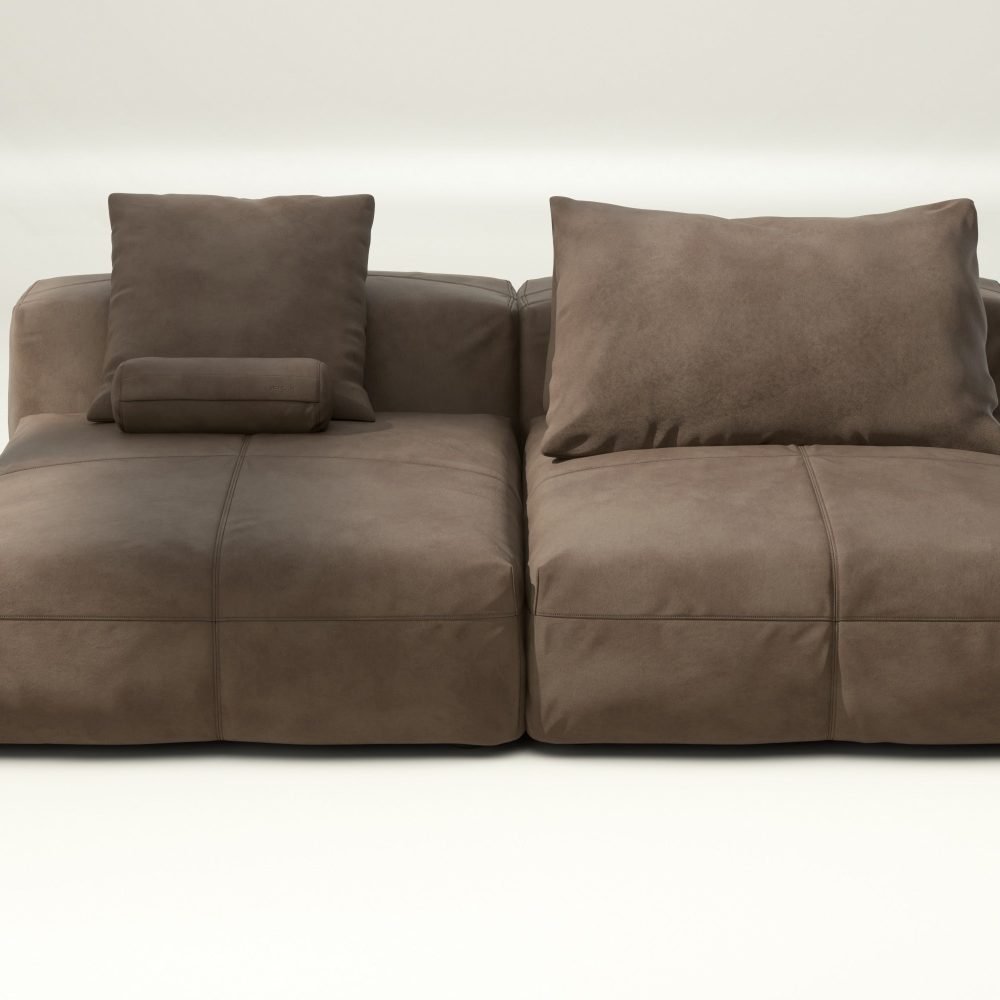 vetsak | Sofa Set 01 XLarge - leather - cacao | Modular Sofa | 3.5 Seater