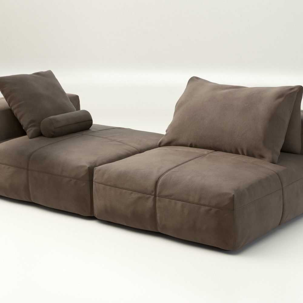 vetsak | Sofa Set 01 XLarge - leather - cacao | Modular Sofa | 3.5 Seater