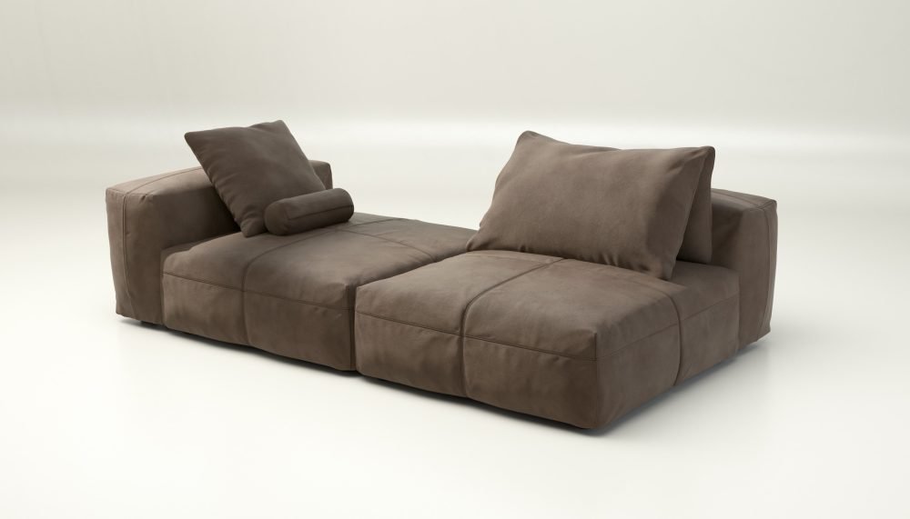 vetsak | Sofa Set 01 XLarge - leather - cacao | Modular Sofa | 3.5 Seater