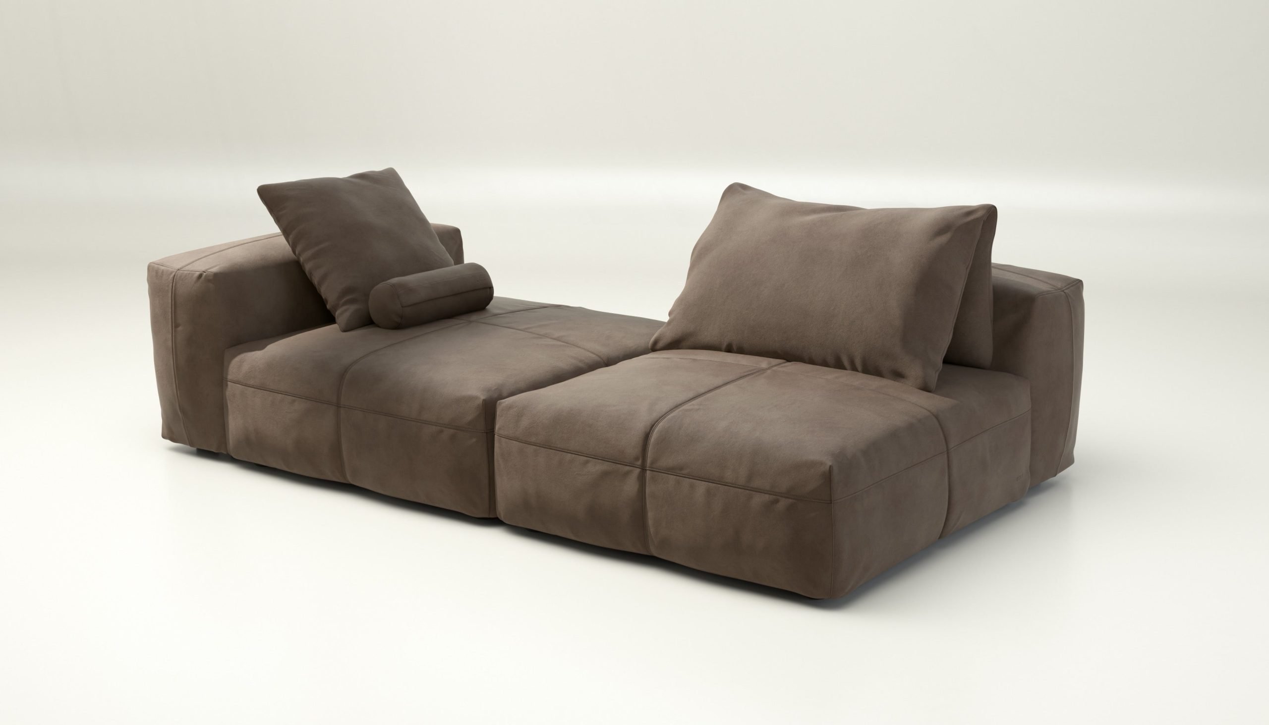 vetsak | Sofa Set 01 XLarge - leather - cacao | Modular Sofa | 3.5 Seater