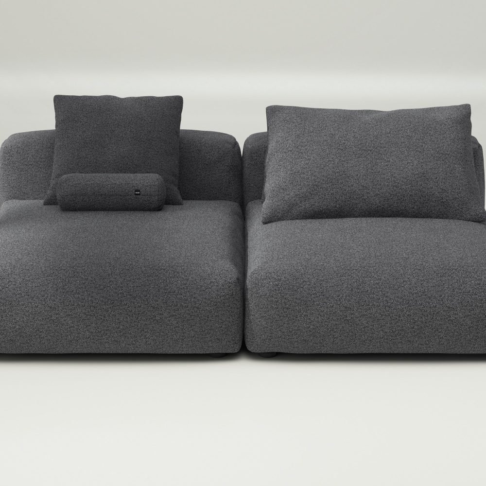 vetsak | Sofa Set 01 XLarge - loop loop - anthracite | Modular Sofa | 3.5 Seater