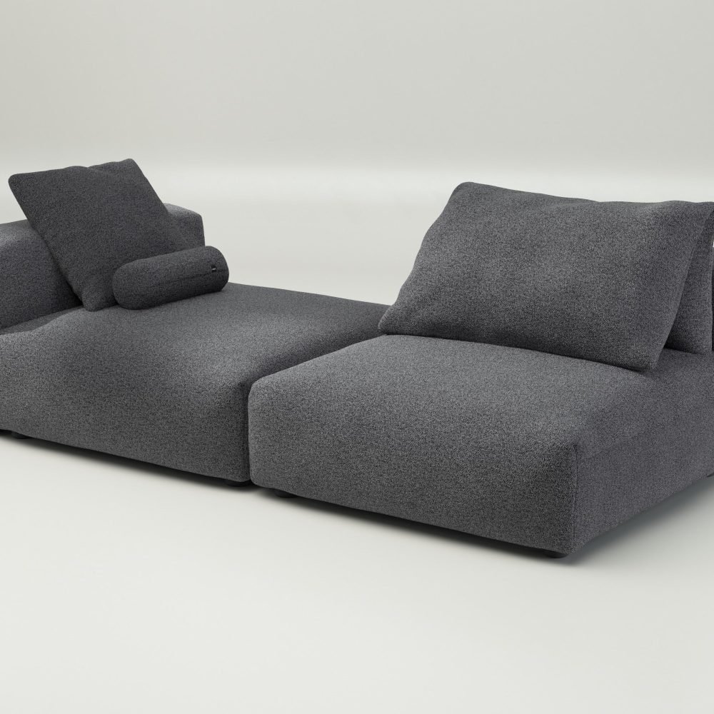 vetsak | Sofa Set 01 XLarge - loop loop - anthracite | Modular Sofa | 3.5 Seater