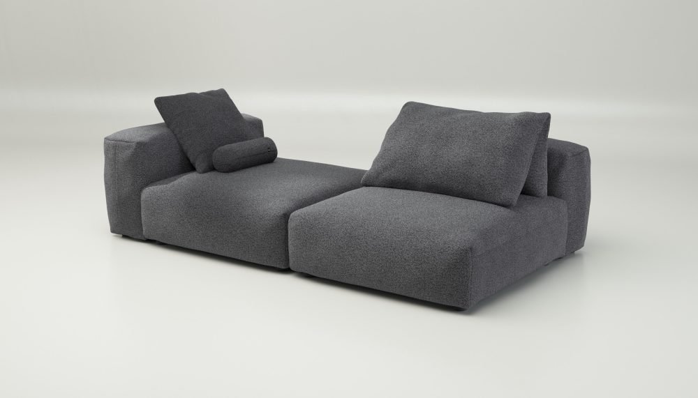 vetsak | Sofa Set 01 XLarge - loop loop - anthracite | Modular Sofa | 3.5 Seater