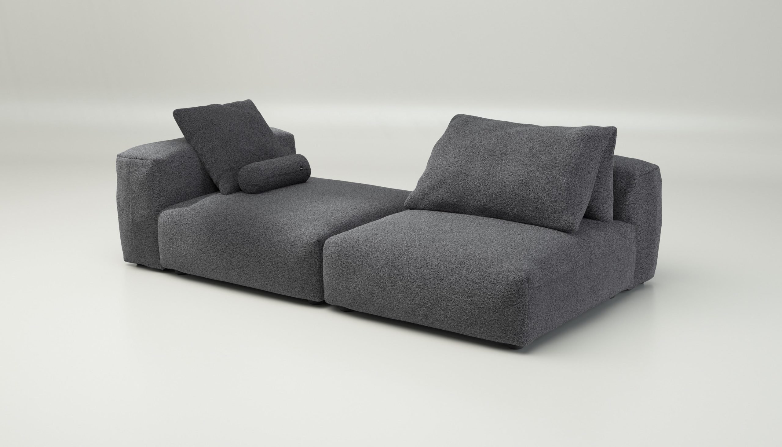 vetsak | Sofa Set 01 XLarge - loop loop - anthracite | Modular Sofa | 3.5 Seater