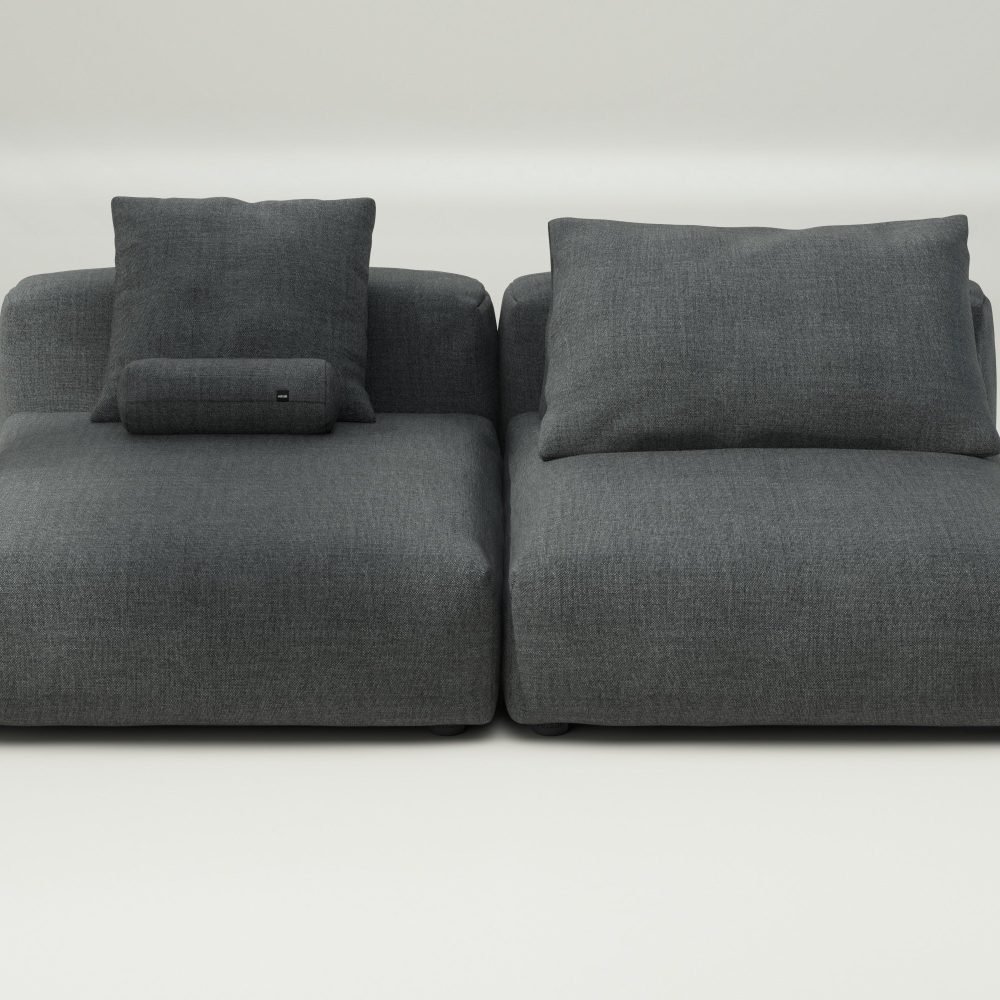 vetsak | Sofa Set 01 XLarge - pique - dark grey | Modular Sofa | 3.5 Seater