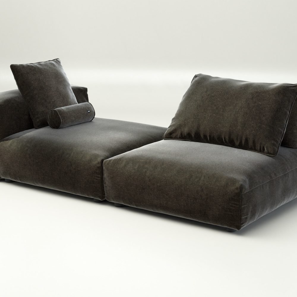 vetsak | Sofa Set 01 XLarge - suave - anthracite | Modular Sofa | 3.5 Seater