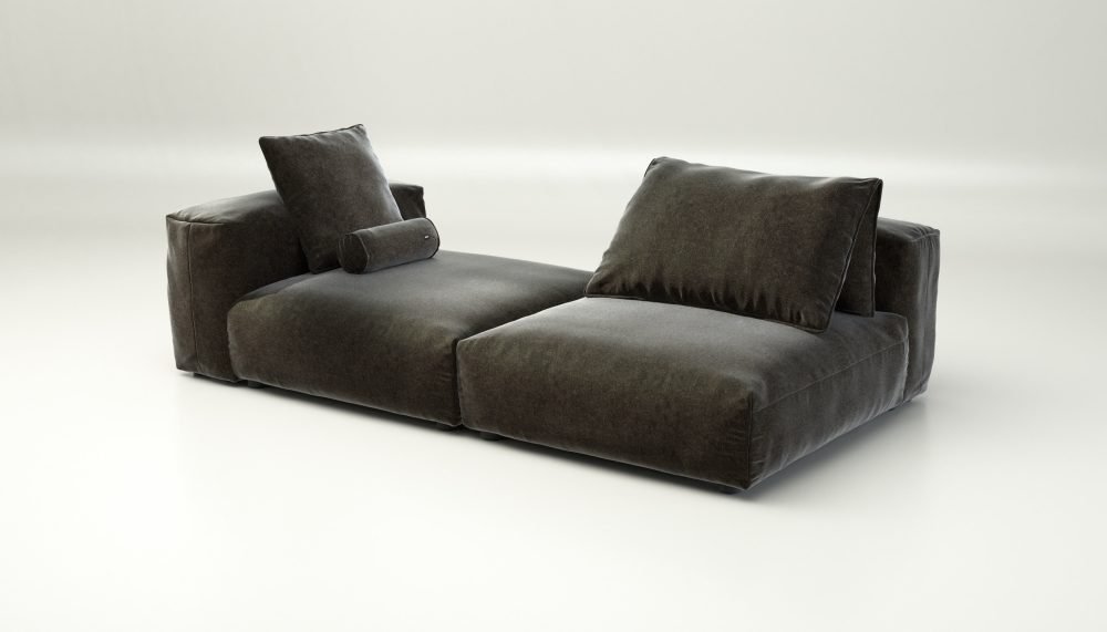vetsak | Sofa Set 01 XLarge - suave - anthracite | Modular Sofa | 3.5 Seater