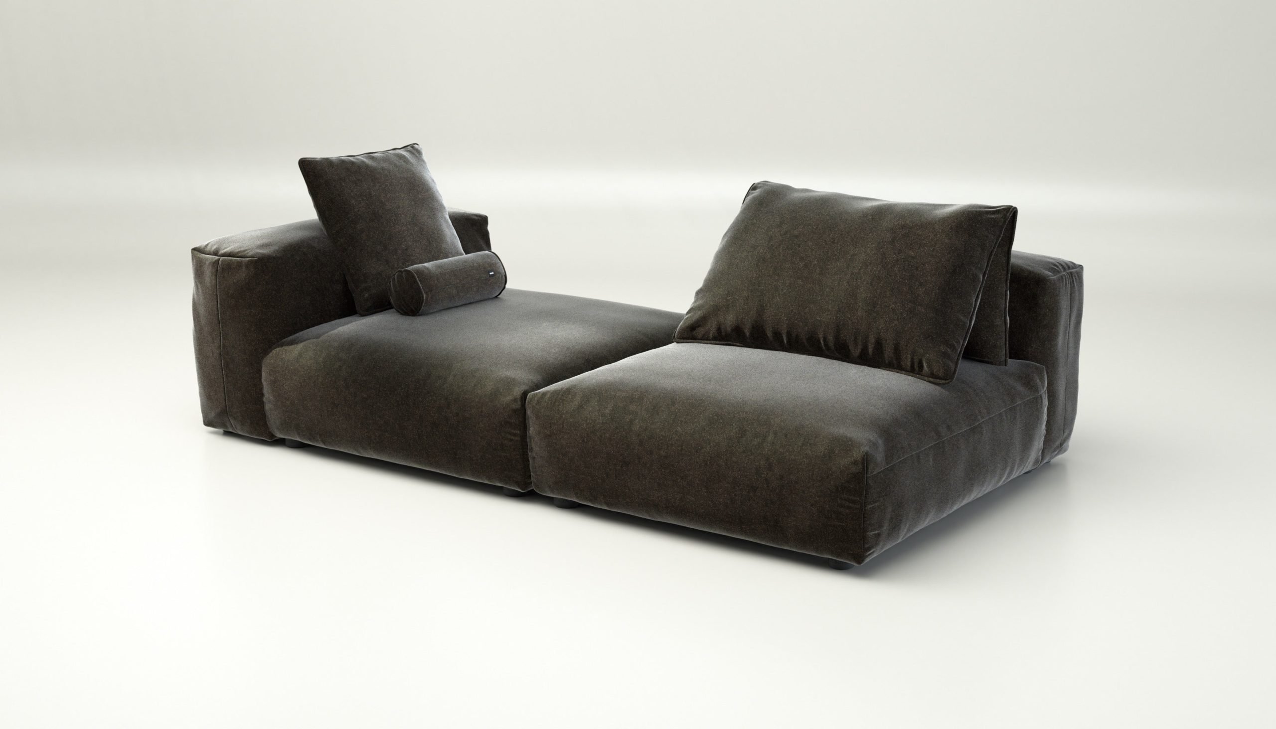 vetsak | Sofa Set 01 XLarge - suave - anthracite | Modular Sofa | 3.5 Seater