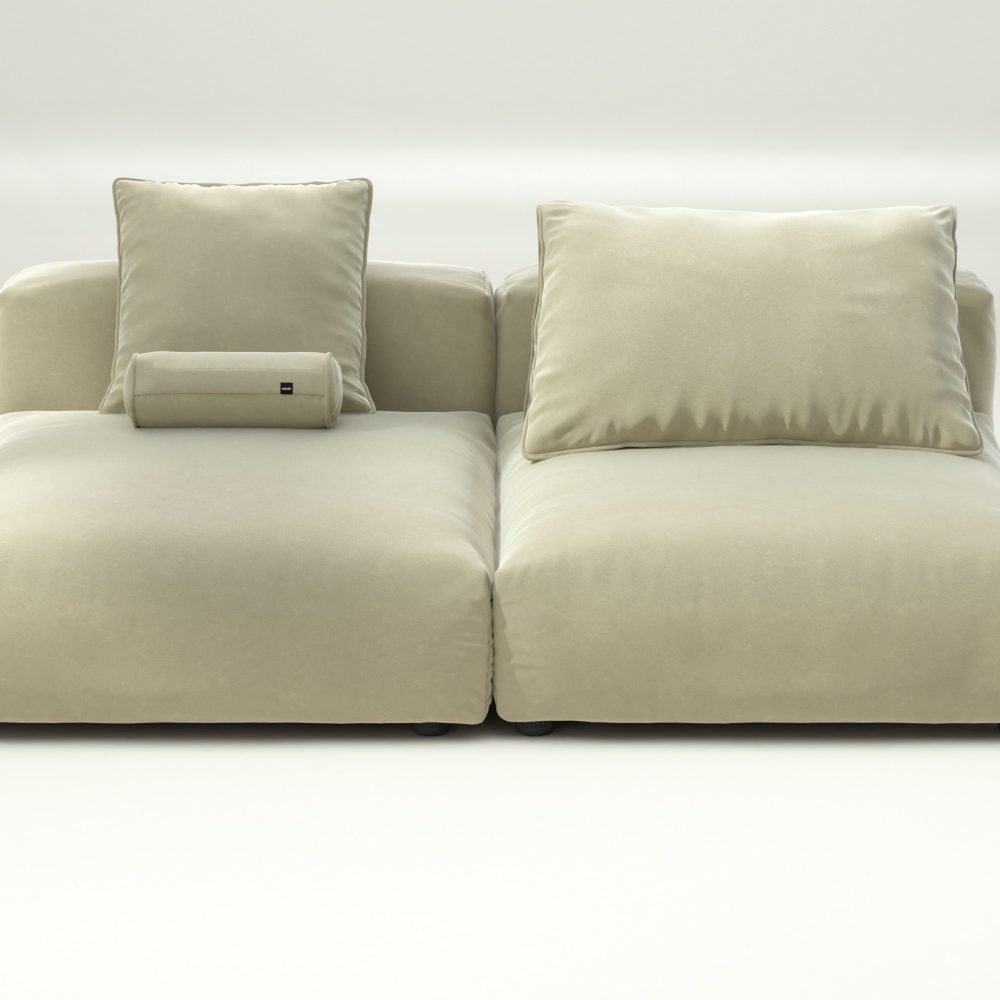 vetsak | Sofa Set 01 XLarge - suave - clay | Modular Sofa | 3.5 Seater