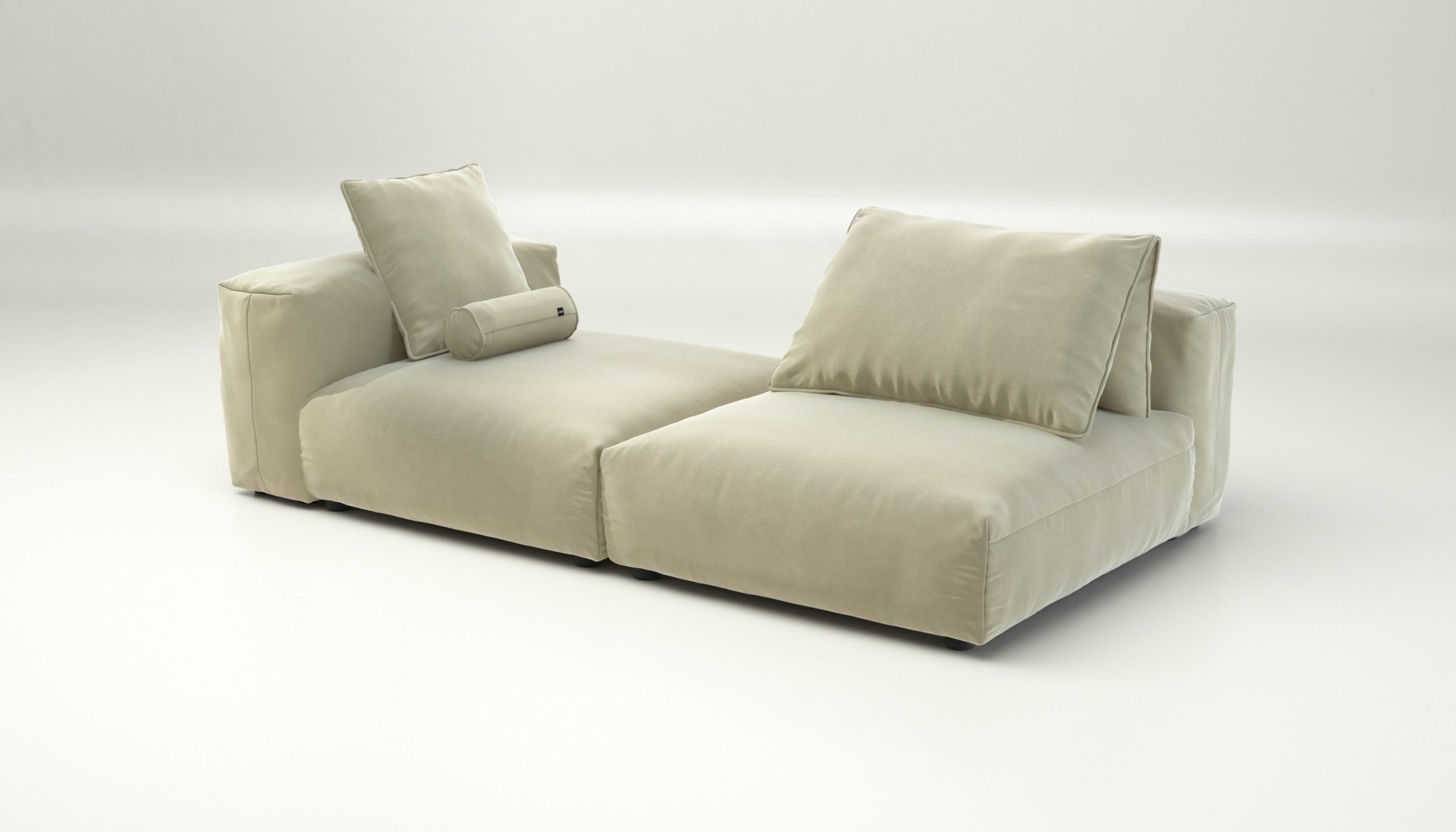vetsak | Sofa Set 01 XLarge - suave - clay | Modular Sofa | 3.5 Seater