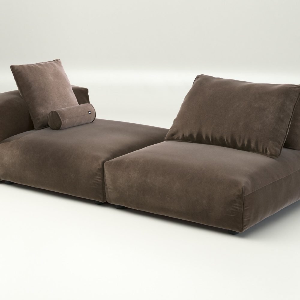 vetsak | Sofa Set 01 XLarge - suave - espresso | Modular Sofa | 3.5 Seater