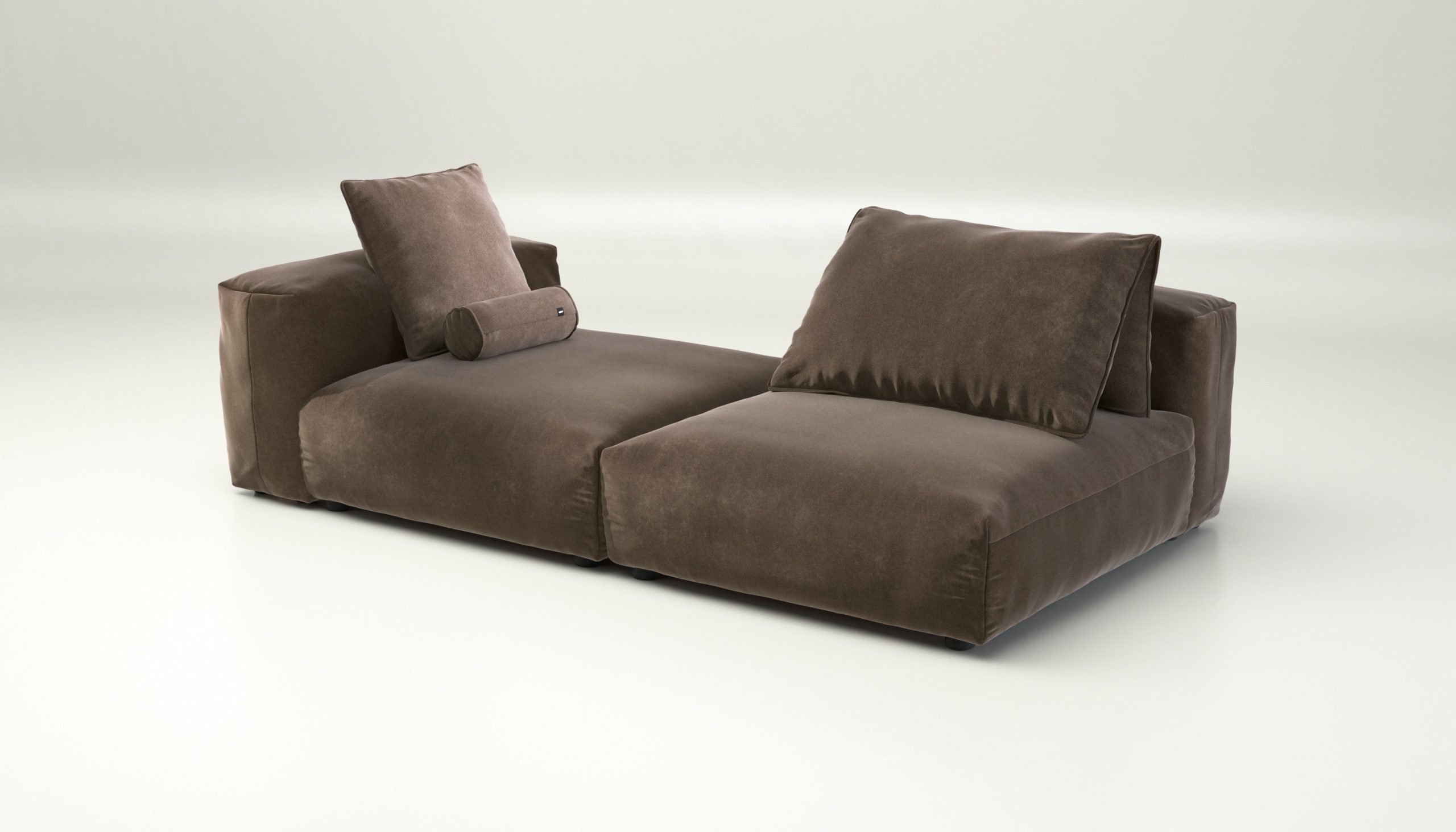 vetsak | Sofa Set 01 XLarge - suave - espresso | Modular Sofa | 3.5 Seater