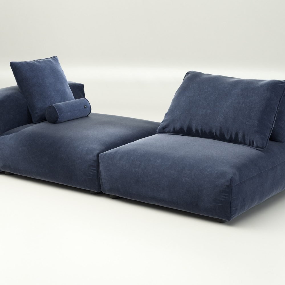 vetsak | Sofa Set 01 XLarge - suave - navy | Modular Sofa | 3.5 Seater