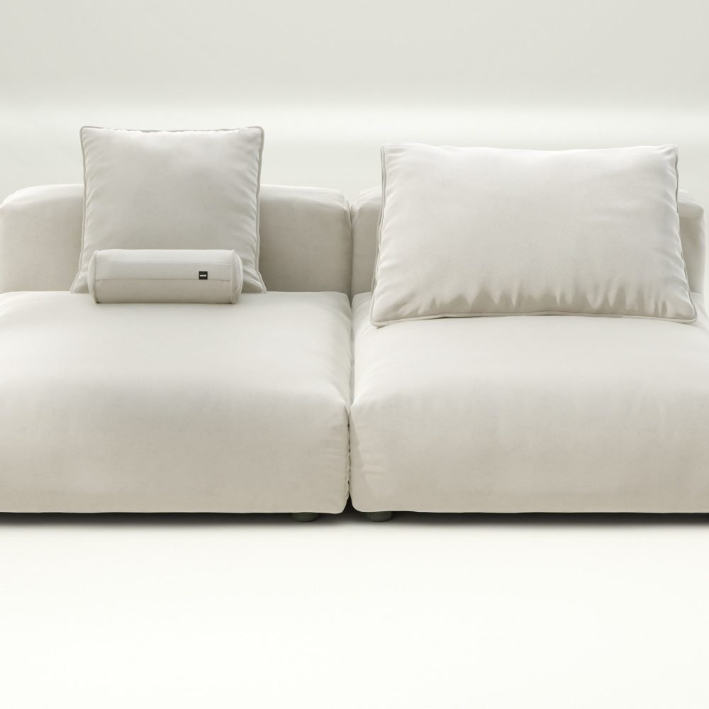 vetsak | Sofa Set 01 XLarge - suave - pearl | Modular Sofa | 3.5 Seater