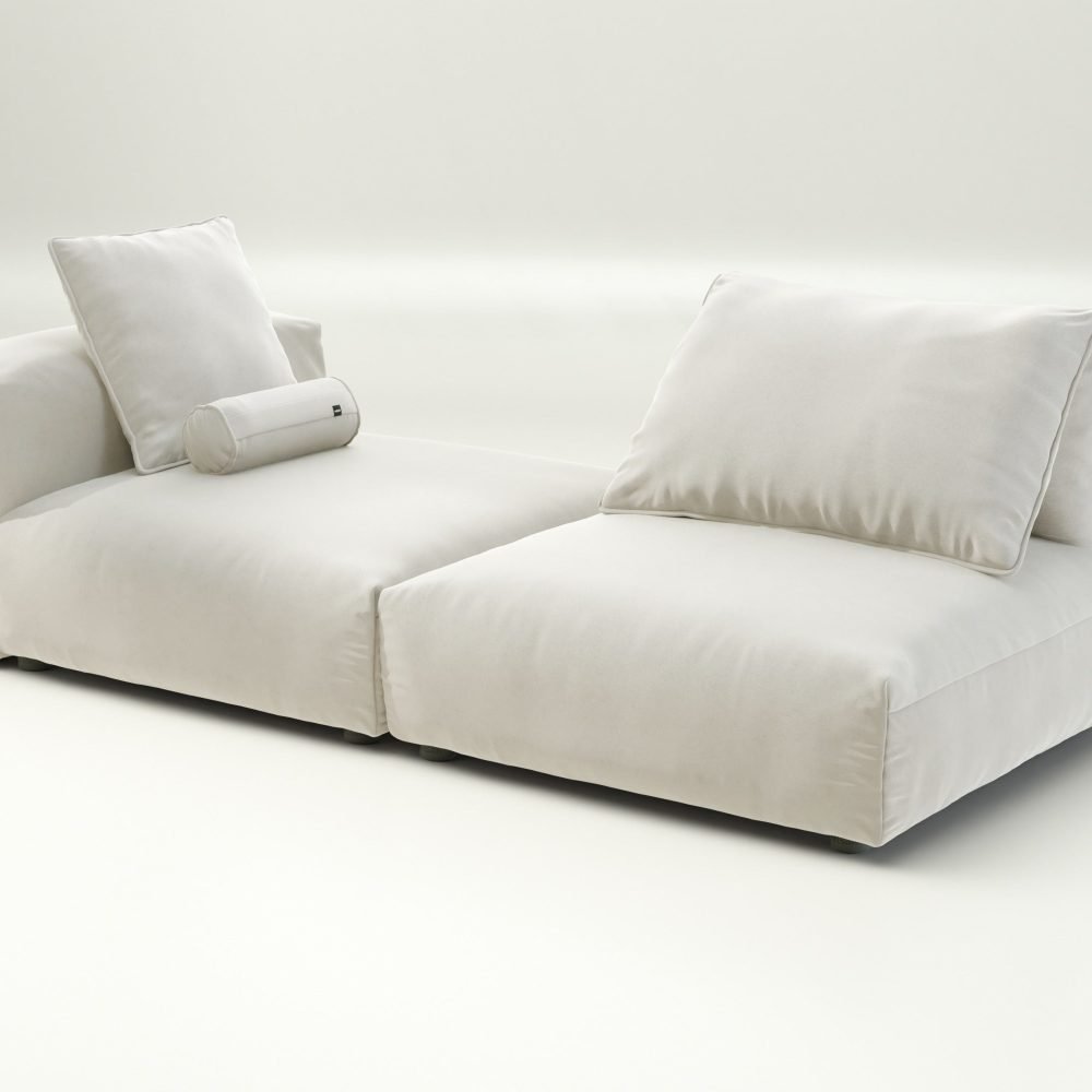 vetsak | Sofa Set 01 XLarge - suave - pearl | Modular Sofa | 3.5 Seater
