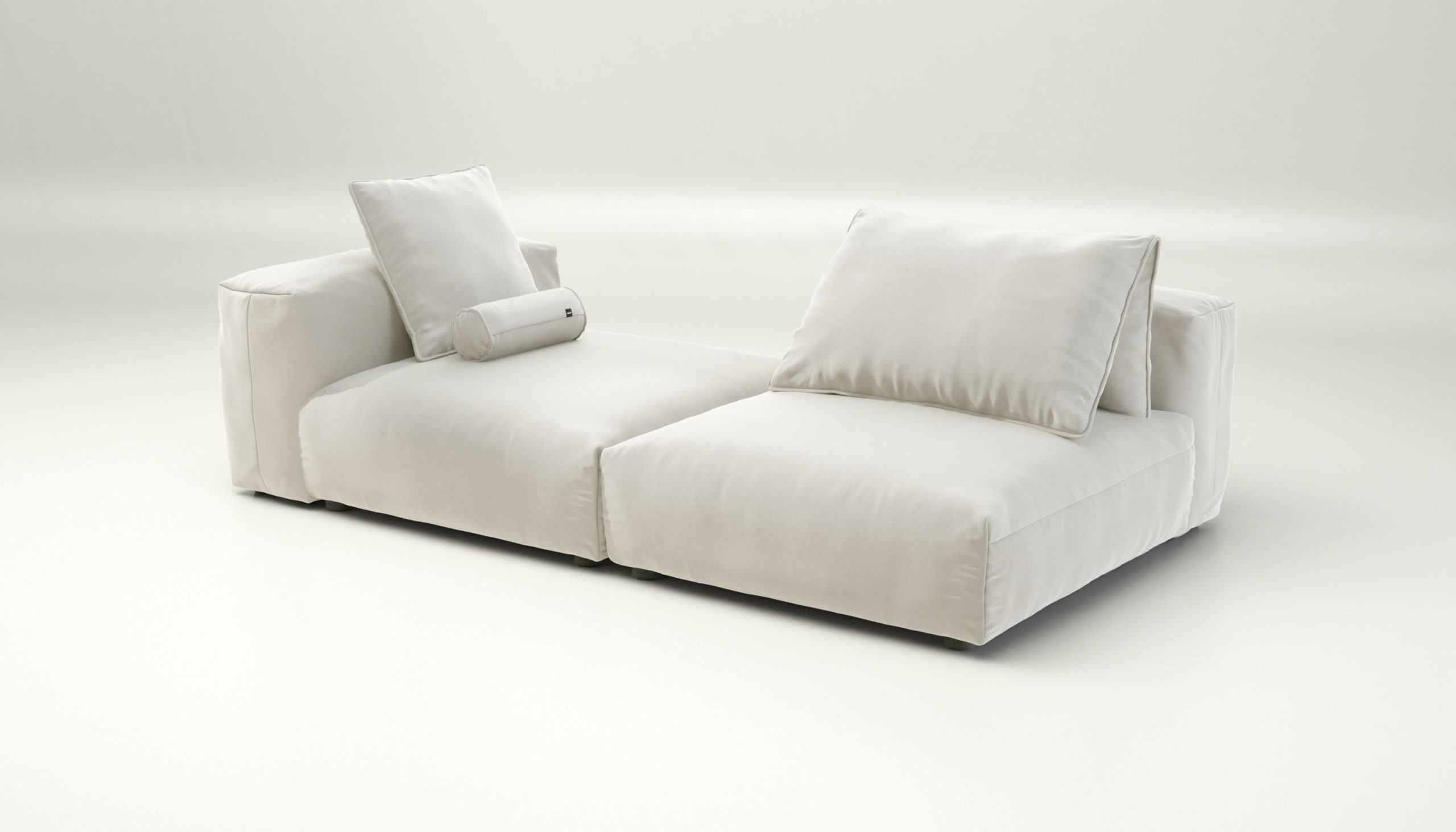vetsak | Sofa Set 01 XLarge - suave - pearl | Modular Sofa | 3.5 Seater