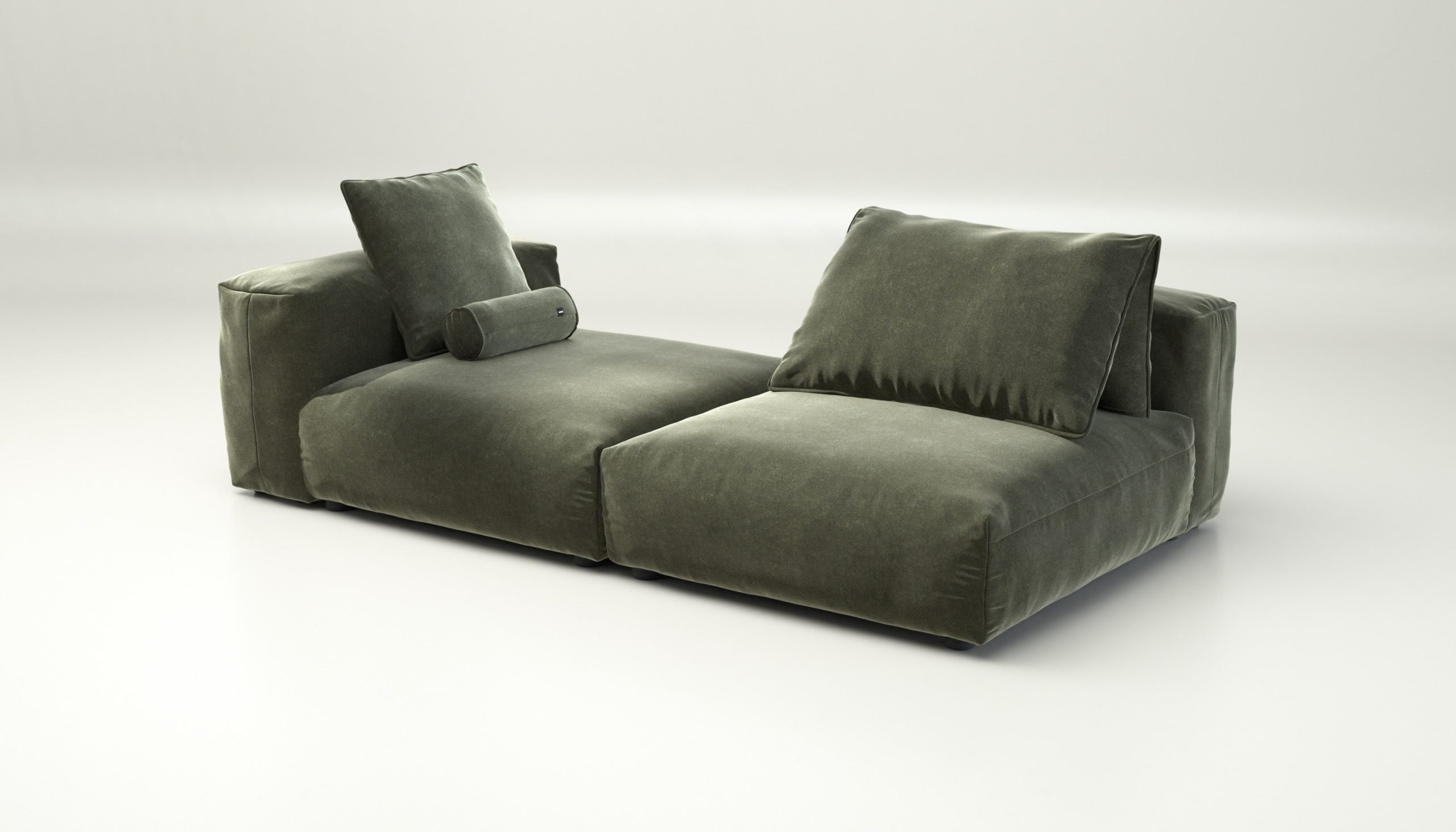 vetsak | Sofa Set 01 XLarge - suave - pine | Modular Sofa | 3.5 Seater