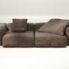 vetsak | Sofa Set 02 Large - leather - cacao | Modular Sofa | 3.5 Seater | Big Sofa