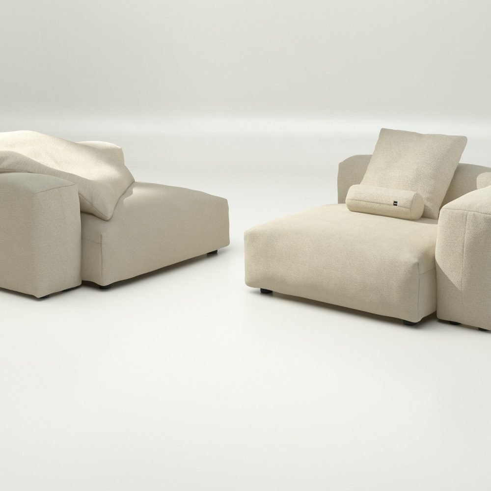 vetsak | Sofa Set 02 Large - loop loop - duna | Modular Sofa | 3.5 Seater | Big Sofa