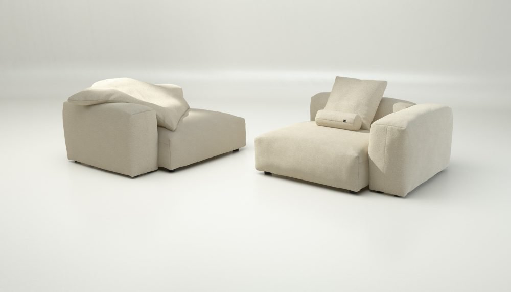 vetsak | Sofa Set 02 Large - loop loop - duna | Modular Sofa | 3.5 Seater | Big Sofa