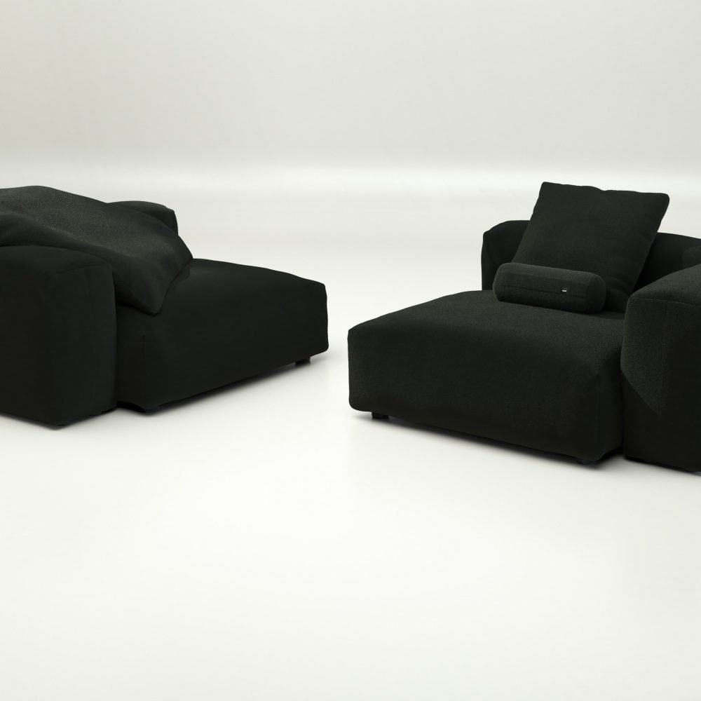 vetsak | Sofa Set 02 Large - loop loop - mousse | Modular Sofa | 3.5 Seater | Big Sofa