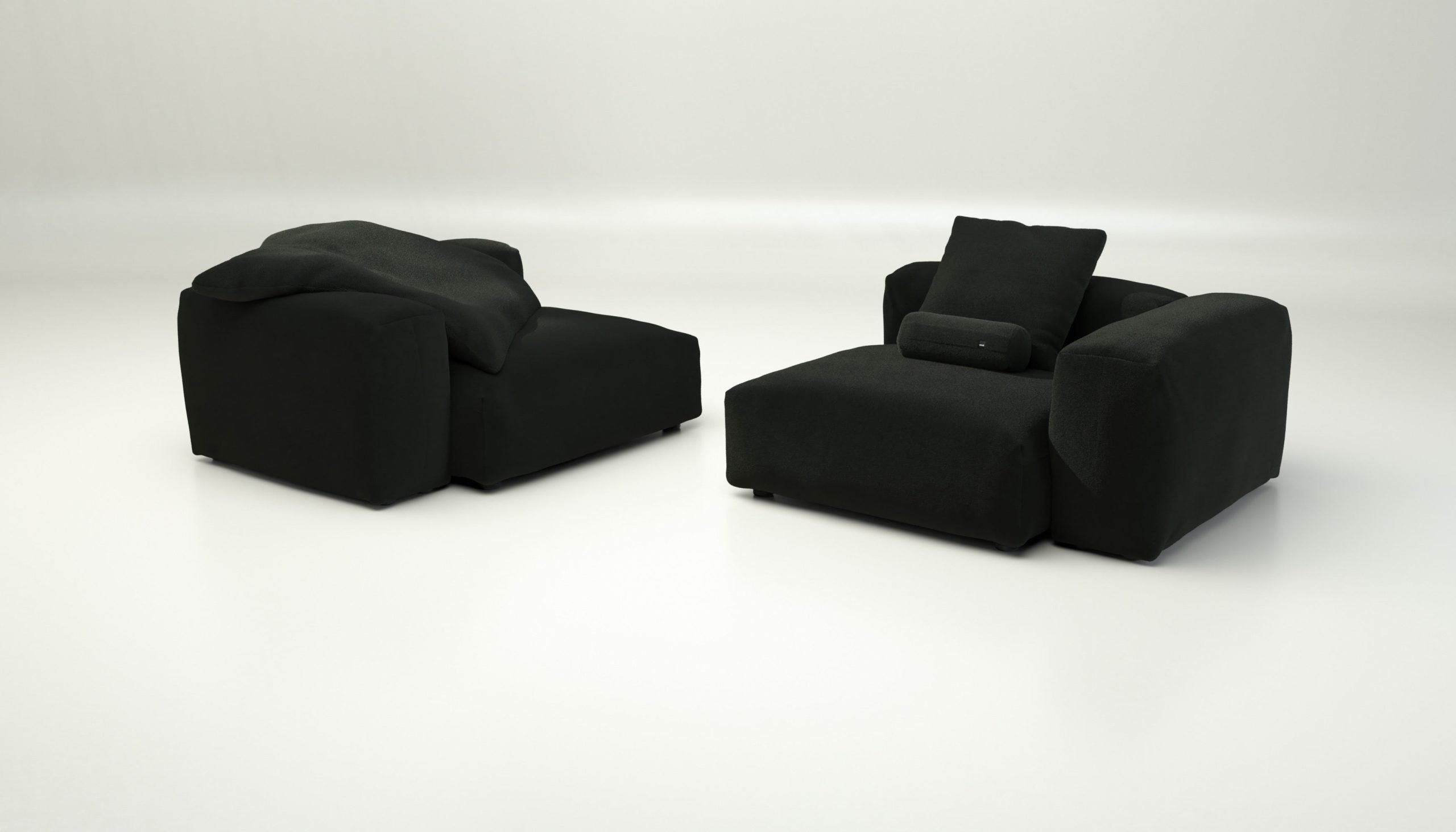 vetsak | Sofa Set 02 Large - loop loop - mousse | Modular Sofa | 3.5 Seater | Big Sofa
