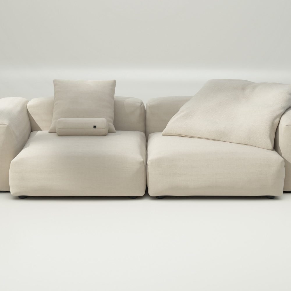 vetsak | Sofa Set 02 Large - pique - beige | Modular Sofa | 3.5 Seater | Big Sofa