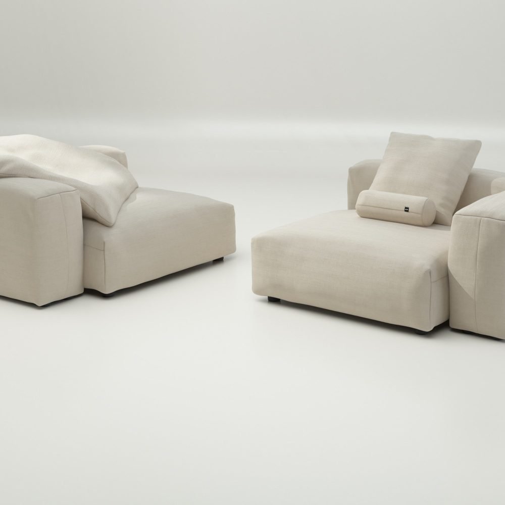 vetsak | Sofa Set 02 Large - pique - beige | Modular Sofa | 3.5 Seater | Big Sofa