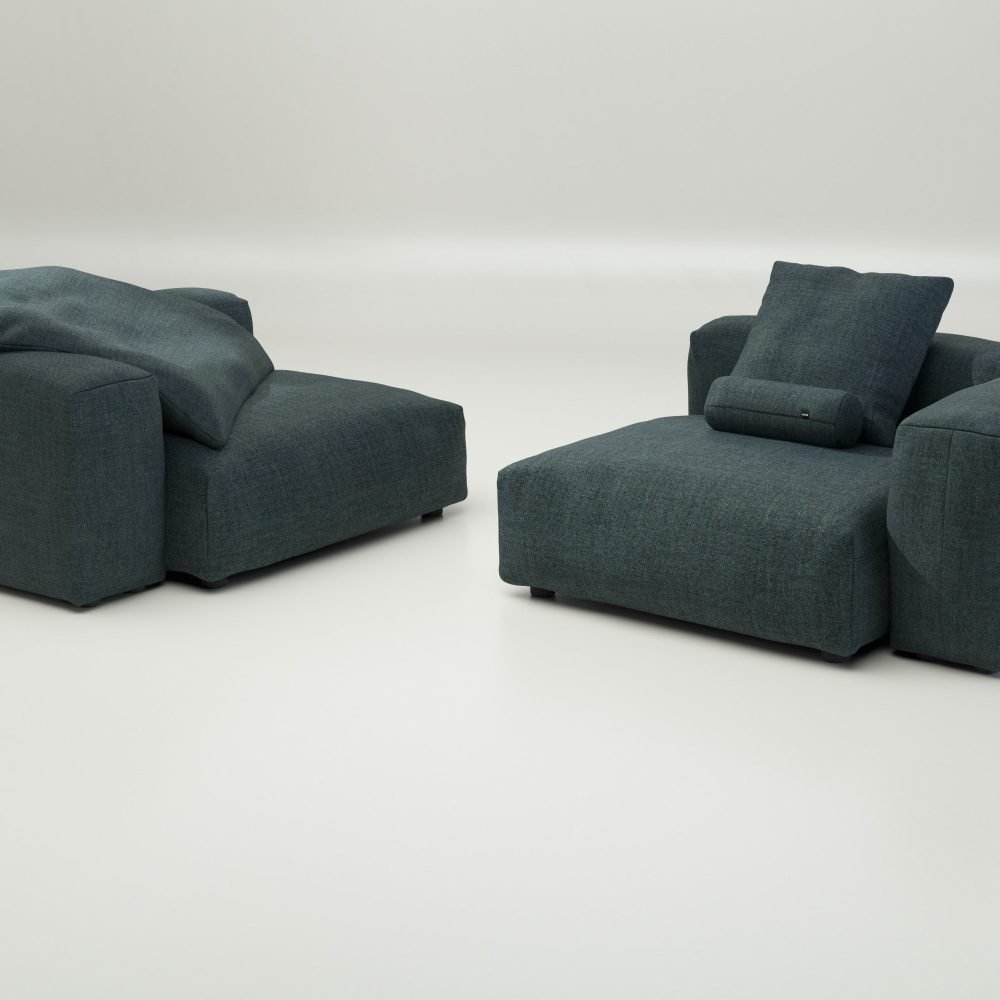 vetsak | Sofa Set 02 Large - pique - cedar | Modular Sofa | 3.5 Seater | Big Sofa