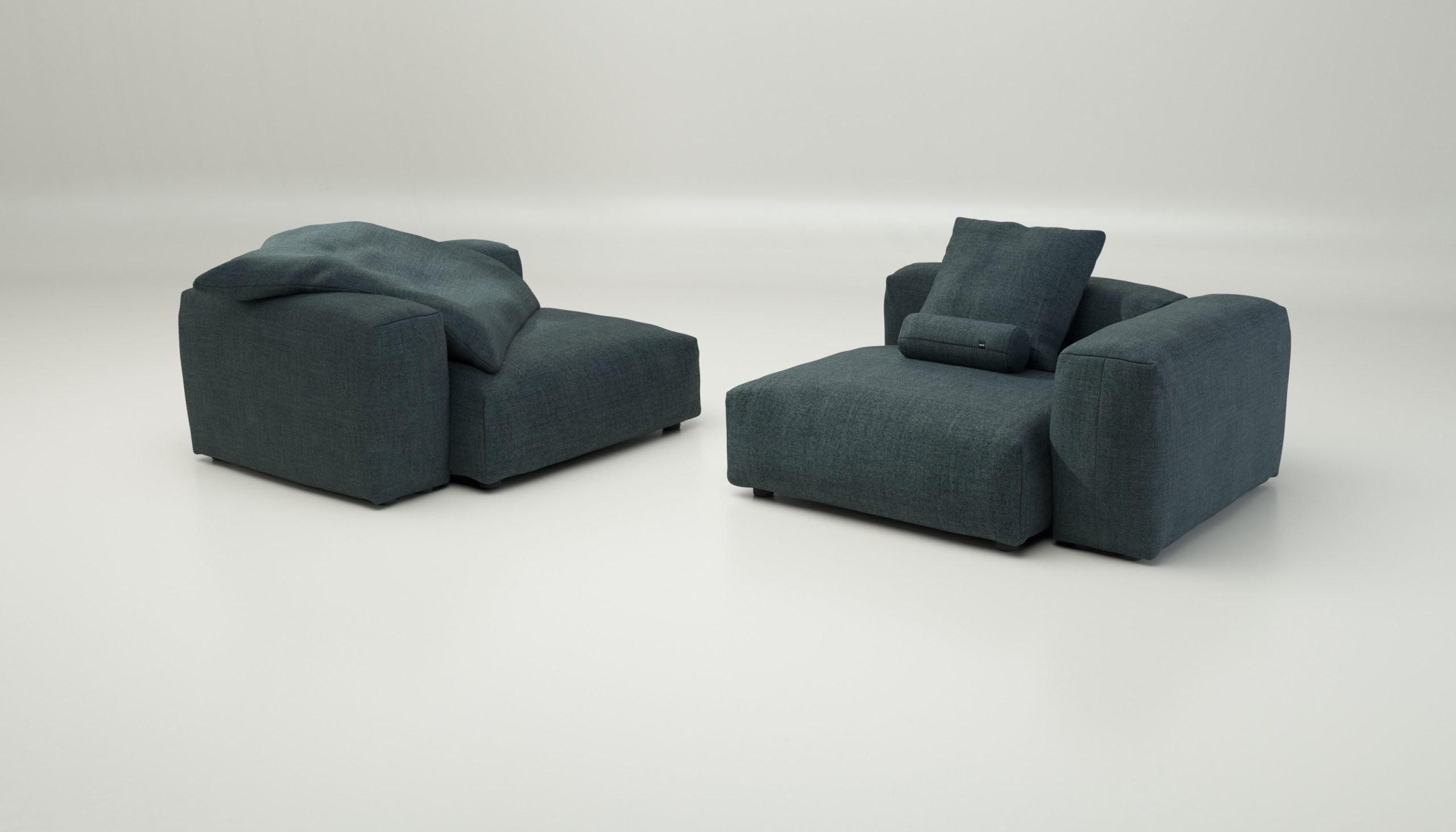 vetsak | Sofa Set 02 Large - pique - cedar | Modular Sofa | 3.5 Seater | Big Sofa
