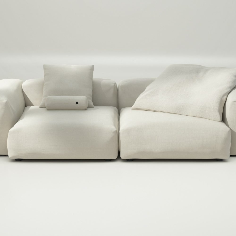 vetsak | Sofa Set 02 Large - pique - creme | Modular Sofa | 3.5 Seater | Big Sofa