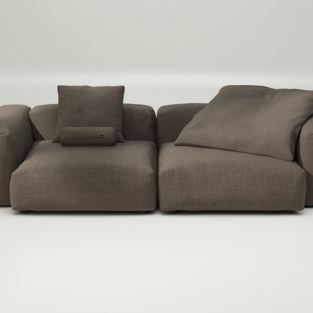 vetsak | Sofa Set 02 Large - pique - taupe | Modular Sofa | 3.5 Seater | Big Sofa