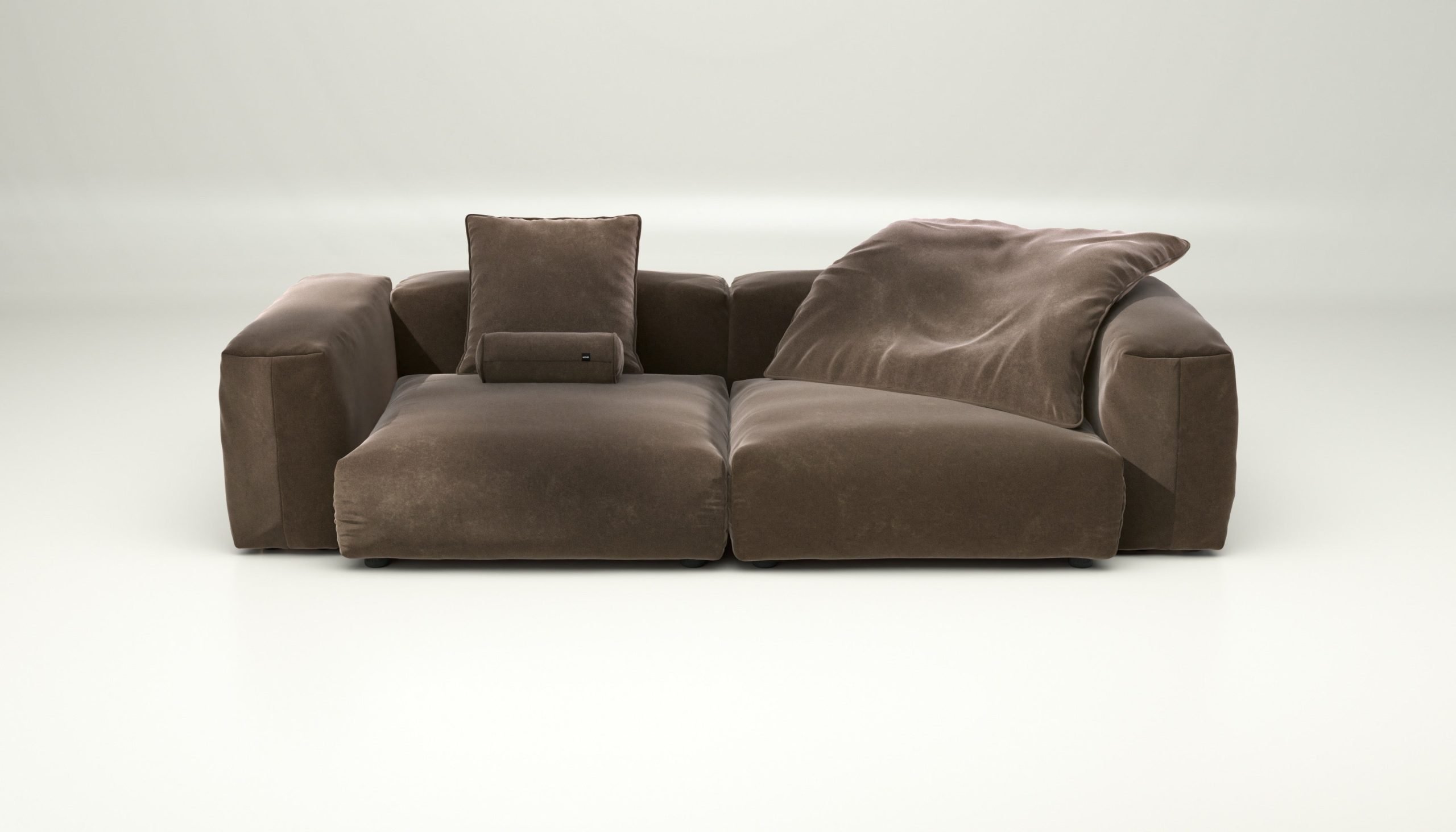 vetsak | Sofa Set 02 Large - suave - espresso | Modular Sofa | 3.5 Seater | Big Sofa