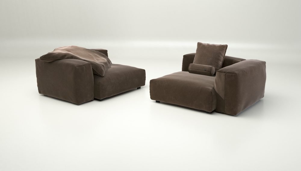 vetsak | Sofa Set 02 Large - suave - espresso | Modular Sofa | 3.5 Seater | Big Sofa