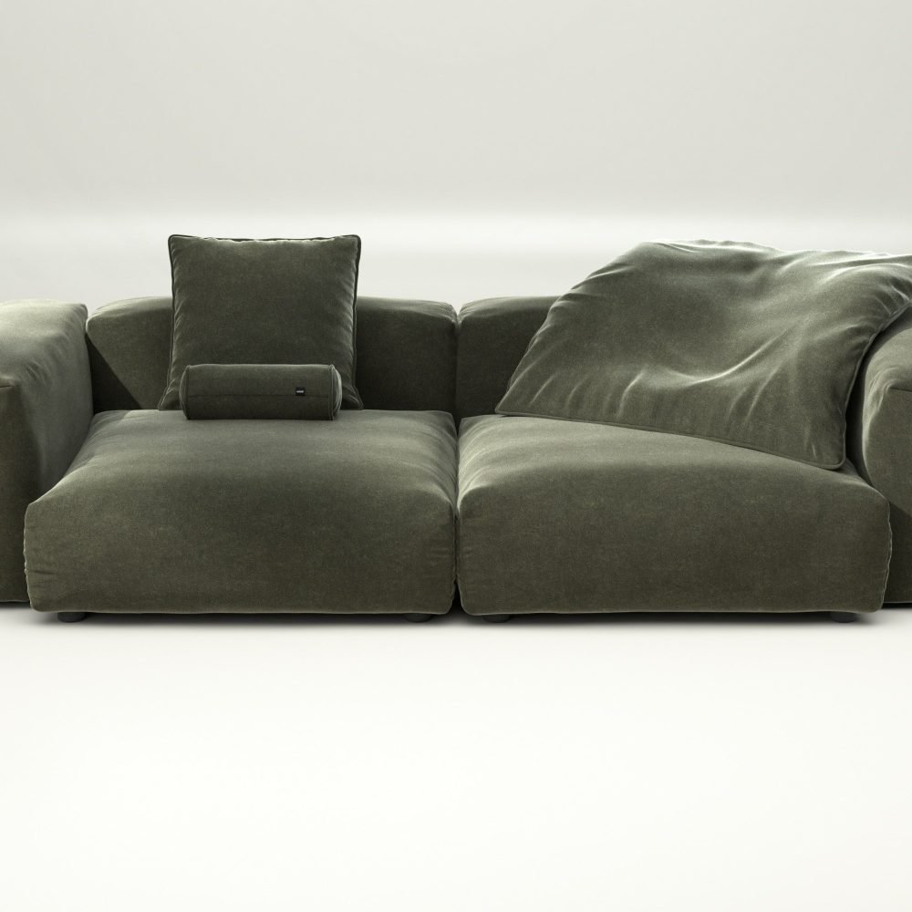 vetsak | Sofa Set 02 Large - suave - pine | Modular Sofa | 3.5 Seater | Big Sofa