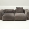 vetsak | Sofa Set 02 Medium - cord velour - mocha | Modular Sofa | 2.5 Seater | Big Sofa