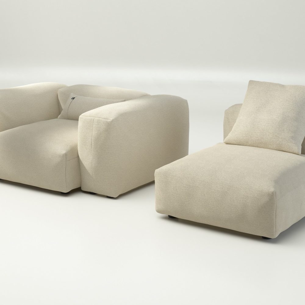 vetsak | Sofa Set 02 Medium - loop loop - duna | Modular Sofa | 2.5 Seater | Big Sofa