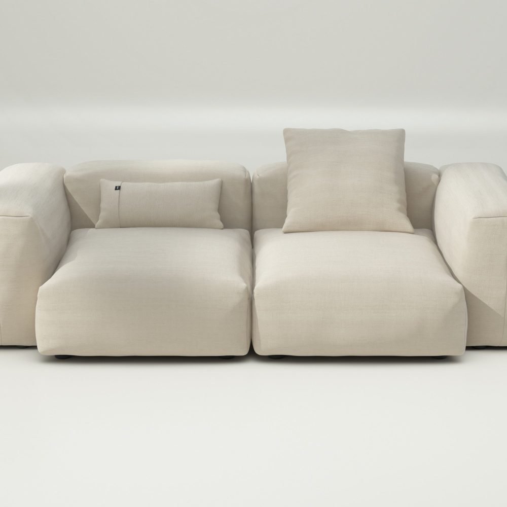 vetsak | Sofa Set 02 Medium - pique - beige | Modular Sofa | 2.5 Seater | Big Sofa