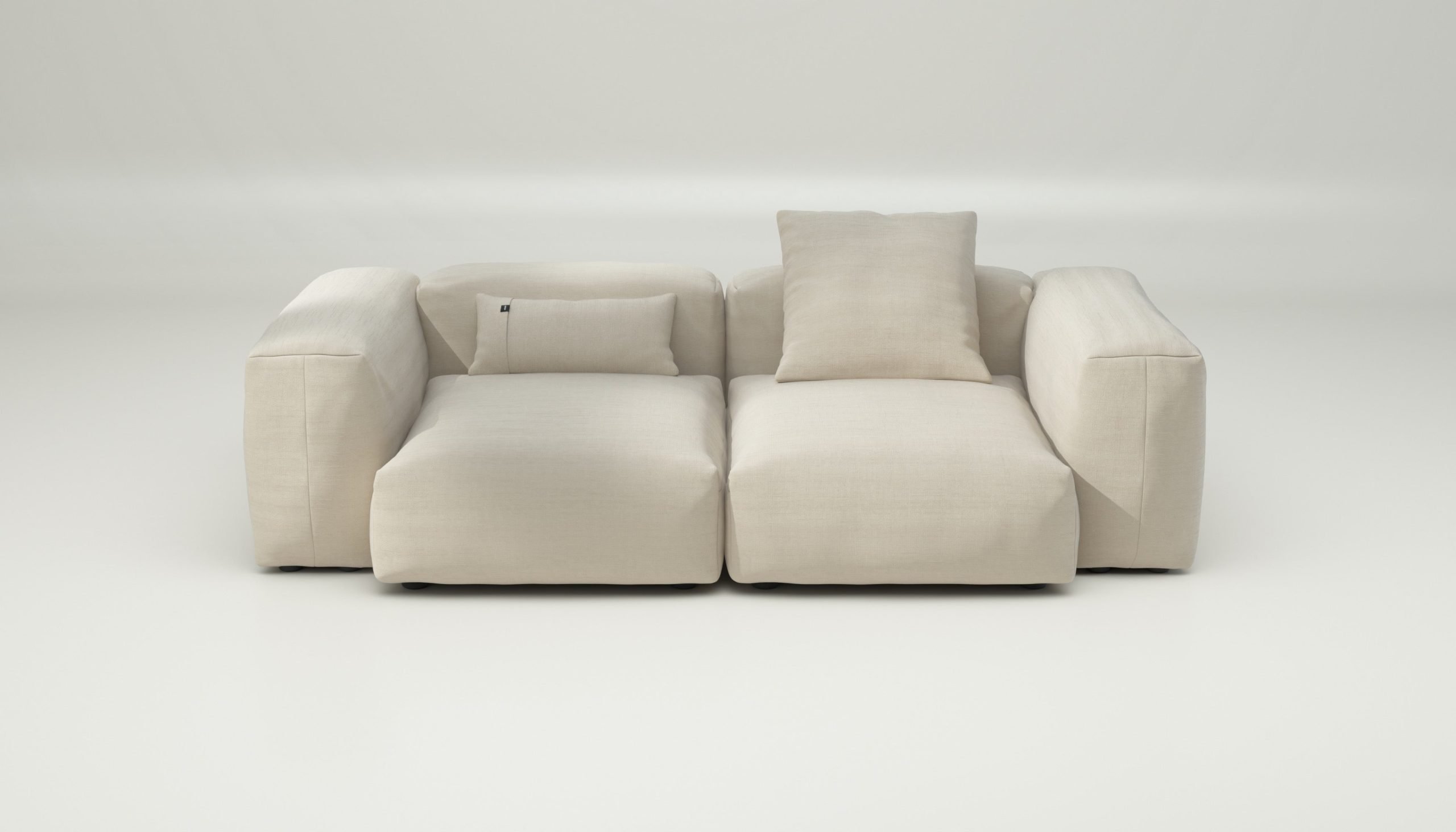 vetsak | Sofa Set 02 Medium - pique - beige | Modular Sofa | 2.5 Seater | Big Sofa