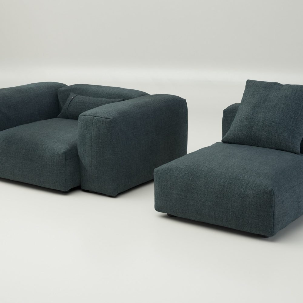 vetsak | Sofa Set 02 Medium - pique - cedar | Modular Sofa | 2.5 Seater | Big Sofa