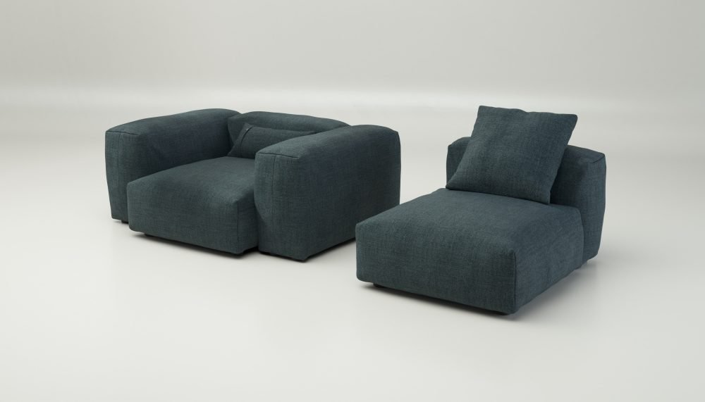 vetsak | Sofa Set 02 Medium - pique - cedar | Modular Sofa | 2.5 Seater | Big Sofa
