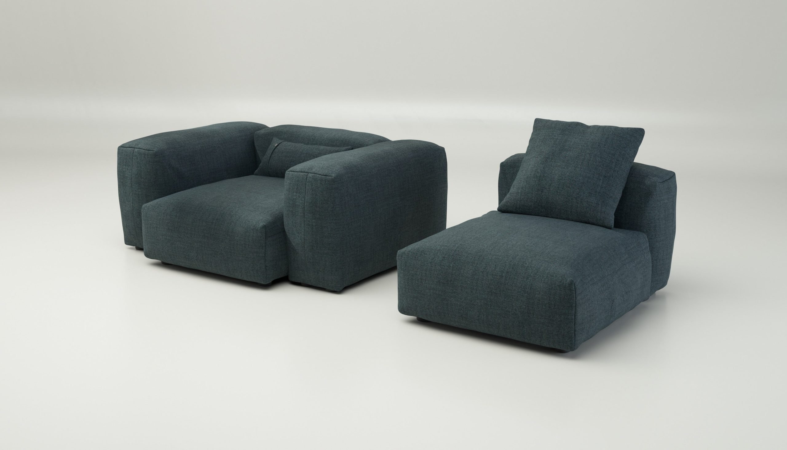 vetsak | Sofa Set 02 Medium - pique - cedar | Modular Sofa | 2.5 Seater | Big Sofa