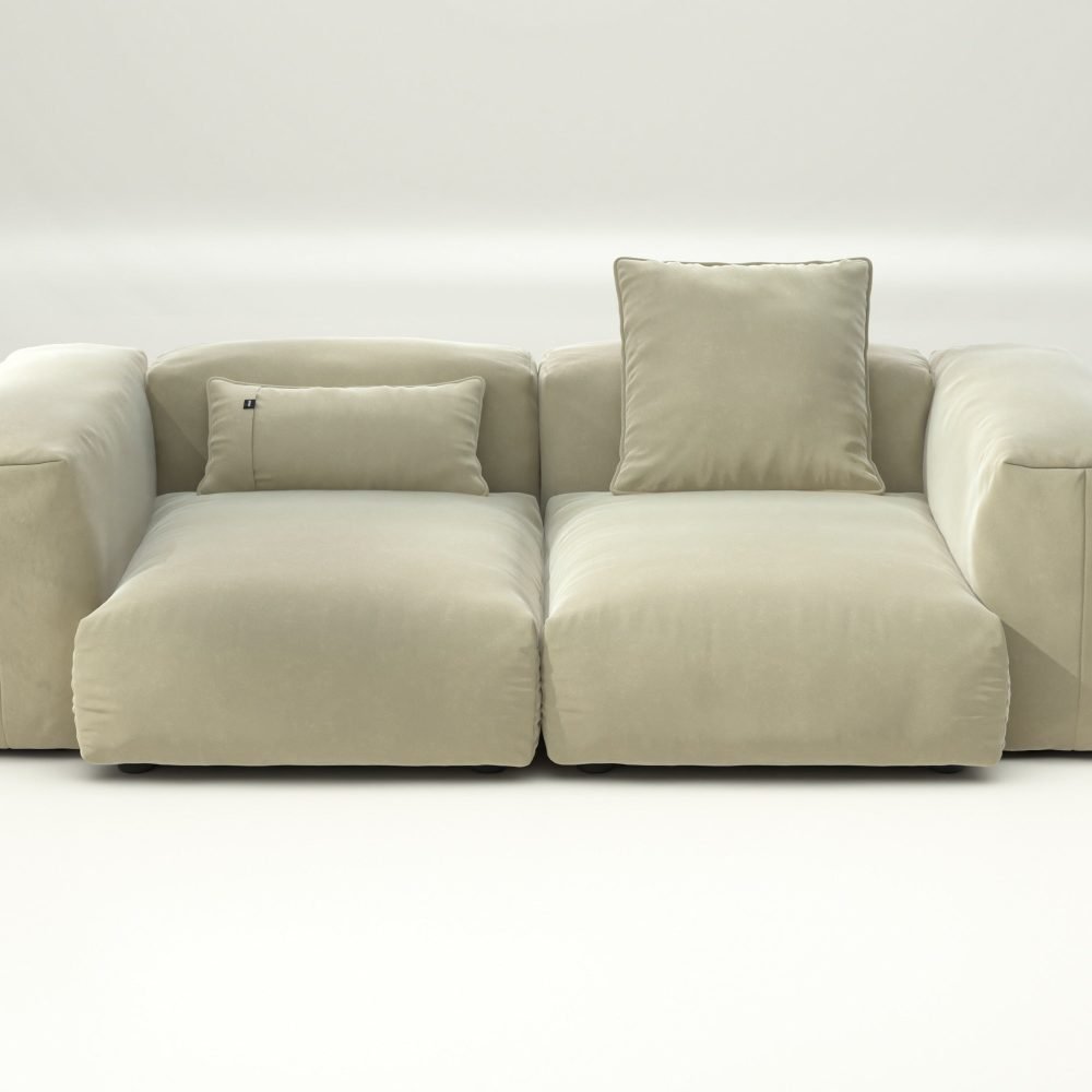 vetsak | Sofa Set 02 Medium - suave - clay | Modular Sofa | 2.5 Seater | Big Sofa