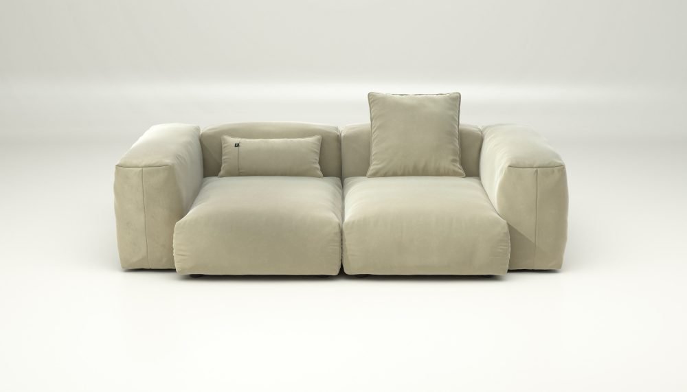 vetsak | Sofa Set 02 Medium - suave - clay | Modular Sofa | 2.5 Seater | Big Sofa