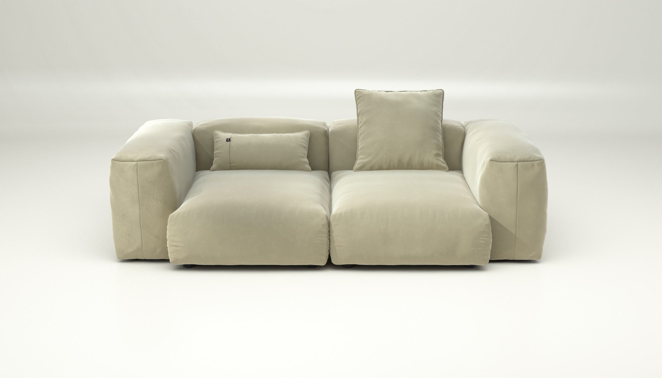 vetsak | Sofa Set 02 Medium - suave - clay | Modular Sofa | 2.5 Seater | Big Sofa