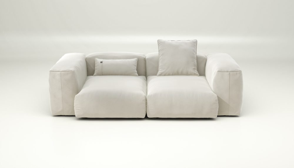 vetsak | Sofa Set 02 Medium - suave - pearl | Modular Sofa | 2.5 Seater | Big Sofa