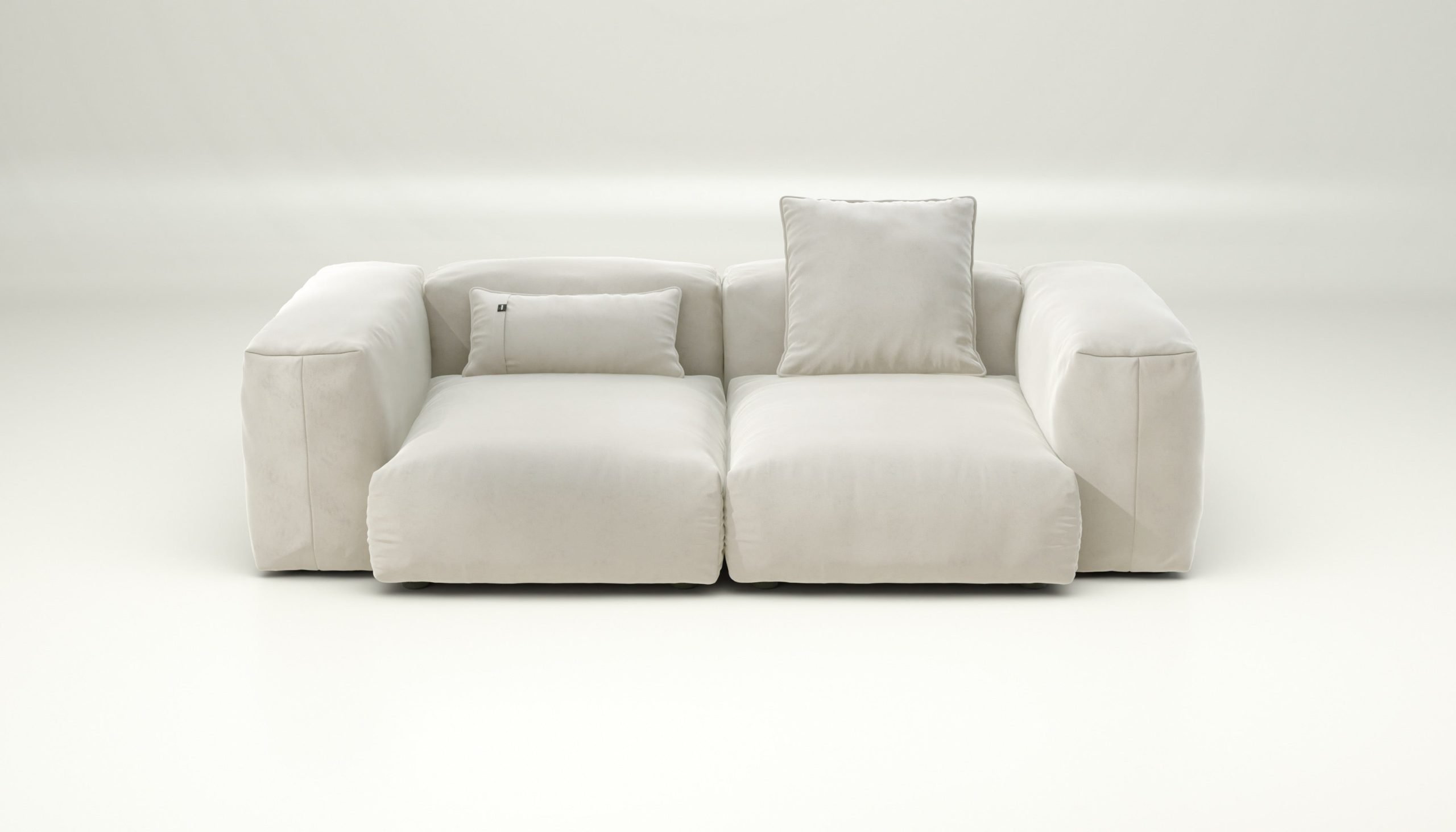 vetsak | Sofa Set 02 Medium - suave - pearl | Modular Sofa | 2.5 Seater | Big Sofa